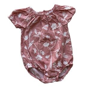 Carter’s Pink Floral Bubble Romper | Baby Girl 9M | Sweet Cottagecore
